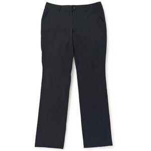 EDDIE BAUER Black Pants Slightly Curvy Fit size 8 stretchy Workout Golf‎ Work